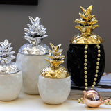 Max Display Nordic Style Pineapple Shape Multi-Use Storage Jar Ornament Black S
