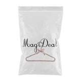Max Pearl Beaded Suit Hanger Plastic Scarf Towel Clothes Hook Pink