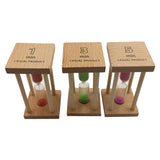 Maxbell 6x Wooden Kitchen Cooking Baking Sand Timer Reading Game Hourglass Square - Aladdin Shoppers