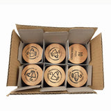 Maxbell 6x Wooden Kitchen Cooking Baking Sand Timer Reading Game Hourglass Round - Aladdin Shoppers