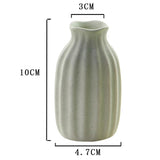 Max Macaron Ceramic Color Matte Mini Small Vase Home Jewelry Ornaments Green