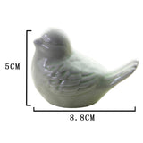 Max European Pastoral Ceramic Ornaments Color Bird Magpie Crafts Home Accessory Green