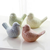 Max European Pastoral Ceramic Ornaments Color Bird Magpie Crafts Home Accessory Green