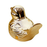 Max Ceramic Bird Shaped Ornament Statue Figurine Photo Props Home Decor Golden L
