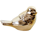 Max Ceramic Bird Shaped Ornament Statue Figurine Photo Props Home Decor Golden L