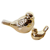Max Ceramic Bird Shaped Ornament Statue Figurine Photo Props Home Decor Golden L