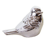 Max Ceramic Bird Shaped Ornament Statue Figurine Photo Props Home Decor Silver L