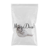 Max Ceramic Bird Shaped Ornament Statue Figurine Photo Props Home Decor Silver L