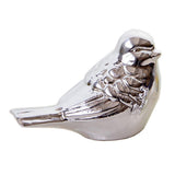 Max Ceramic Bird Shaped Ornament Statue Figurine Photo Props Home Decor Silver S