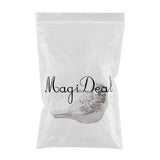 Max Ceramic Bird Shaped Ornament Statue Figurine Photo Props Home Decor Silver S