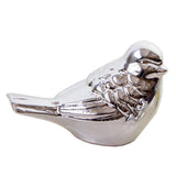 Max Ceramic Bird Shaped Ornament Statue Figurine Photo Props Home Decor Silver S