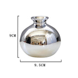 Max Ceramic Mini Vase Ornament Statue Figurine Photo Props Home Decor Silver