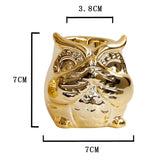 Maxbell Ceramic Candle Holder Owl Shaped Tea Light Tealight Candleholder Ornament A - Aladdin Shoppers