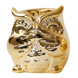 Maxbell Ceramic Candle Holder Owl Shaped Tea Light Tealight Candleholder Ornament A - Aladdin Shoppers