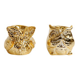 Maxbell Ceramic Candle Holder Owl Shaped Tea Light Tealight Candleholder Ornament A - Aladdin Shoppers