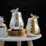 Maxbell Ceramic Pear Shaped Ornament Figurine Artificial Simulation Decor Golden - Aladdin Shoppers
