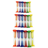 Maxbell 6pcs Kitchen Cooking Baking Sand Timer Set Reading Hourglass  1 Minute