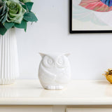 Max Ceramic Owl Statue Figurine House Warming Gift Tabletop Shelf Ornaments