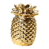 Maxbell Ceramic Golden Pineapple Figurine Ornament Artificial Fruit Showpiece S - Aladdin Shoppers