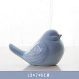 Maxbell Cute Birds Shaped Animals Figurines Sculpture for Home Decoration Gifts Blue - Aladdin Shoppers