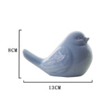 Maxbell Cute Birds Shaped Animals Figurines Sculpture for Home Decoration Gifts Blue - Aladdin Shoppers