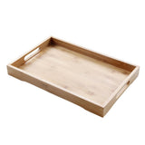 Maxbell 100% Bamboo Wood Serving Tray with Handles Breakfast/Coffee Table Tray - Aladdin Shoppers