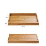 Maxbell 100% Bamboo Wood Serving Tray with Handles Breakfast/Coffee Table Tray - Aladdin Shoppers