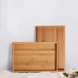 Maxbell 100% Bamboo Wood Serving Tray with Handles Breakfast/Coffee Table Tray - Aladdin Shoppers