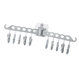 Maxbell 10 Clips Folding Drying Rack Laundry Hanger For Socks Underwear Bra Grey - Aladdin Shoppers