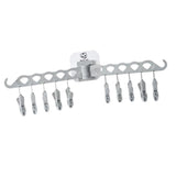 Maxbell 10 Clips Folding Drying Rack Laundry Hanger For Socks Underwear Bra Grey - Aladdin Shoppers