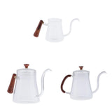Max 1 Pc Pour Over Kettle Gooseneck Long Narrow Spout Pot Wooden Handle