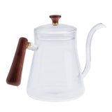 Max 1 Pc Pour Over Kettle Gooseneck Long Narrow Spout Pot Wooden Handle