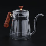 Max 1 Pc Pour Over Kettle Gooseneck Long Narrow Spout Pot Wooden Handle