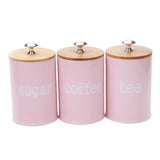 Maxbell Kitchen Metal Spice Seasoning Canister Salt Sugar Pepper Container Jar Pink - Aladdin Shoppers