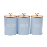 Maxbell Kitchen Metal Spice Seasoning Canister Salt Sugar Pepper Container Jar Blue - Aladdin Shoppers