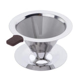 Maxbell 1 Pc Coffee Filter Stainless Steel Pour Over Cone Dripper Reusable 9.9cm B - Aladdin Shoppers