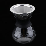 Max Coffee Maker Set Pour Over Coffee Pot + Cone Coffee Dripper Filter Net 200ml