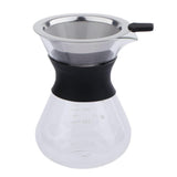 Max Coffee Maker Set Pour Over Coffee Pot + Cone Coffee Dripper Filter Net 200ml