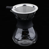 Max Coffee Maker Set Pour Over Coffee Pot + Cone Coffee Dripper Filter Net 200ml