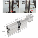 Max Home Security Aluminum Anti-theft Door Lock Core Cylinder with Thumb Turn