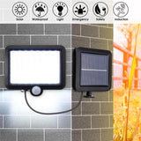 Max Solar Power 56 LED Light PIR Motion Sensor Outdoor Security Garden Lamp