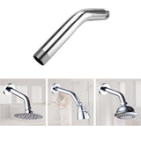 Max 15cm Stainless Steel Shower Head Extension Angled Shower Arm Extra Pipe