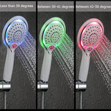 Max LED Hand Shower 3 Colors Changing  Light Automatically Changing Shower Head