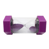 Max Plastic Hourglass Sand Timer Hourglass Sand Clock Timer 2 Minutes-Purple