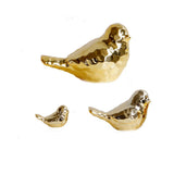 Max Golden Ceramic Birds Shaped Animal Figurines Craft Desktop Ornaments Size_L