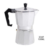 Max Home Bar Aluminum Coffee Moka Maker Pot Espresso Maker Moka Pot  3 Cups