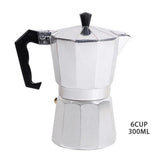 Max Home Bar Aluminum Coffee Moka Maker Pot Espresso Maker Moka Pot  6 Cups