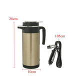Max Portable Car Electric Kettle Outdoor Travel Water Kettle Light Golden 12V