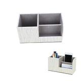 Maxbell Leather Pen Holder Pen Container Tabletop Storage Box Beige - Aladdin Shoppers