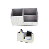 Maxbell Leather Pen Holder Pen Container Tabletop Storage Box Beige - Aladdin Shoppers